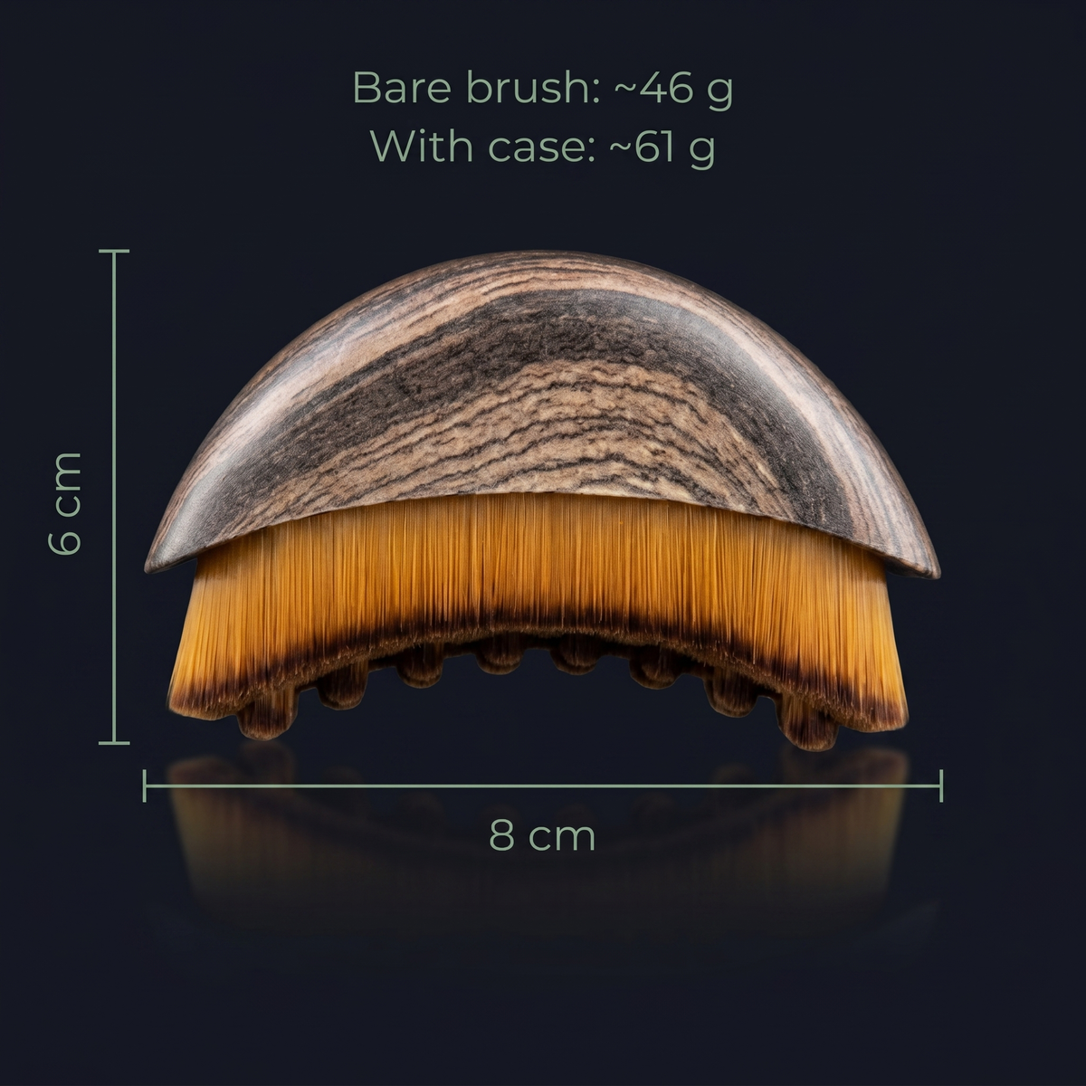 Lymphatic Face Brush – Dual-Ended Silicone Massage Brush for De-Puffing, Contour & Eye Area