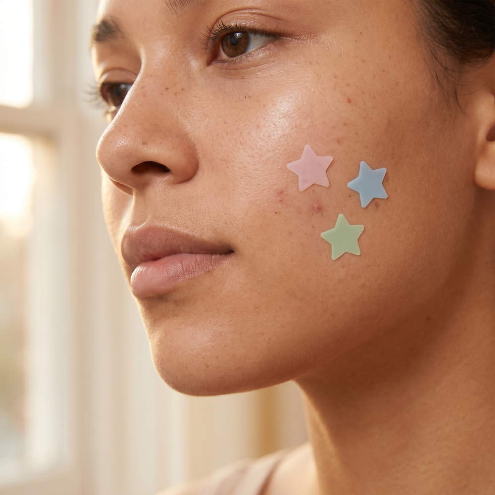 Star Pimple Patches – Hydrocolloid Acne Spot Stickers for Overnight Blemish Care, 40 Pack