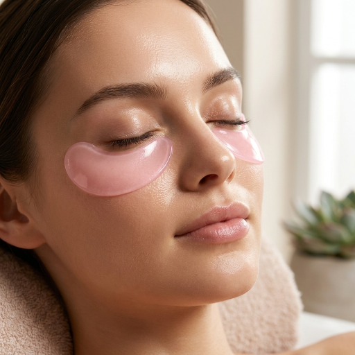 Peptide Collagen Eye Patches – Cooling Hydrogel Under-Eye Masks for Puffiness & Dark Circles, 30 Pairs