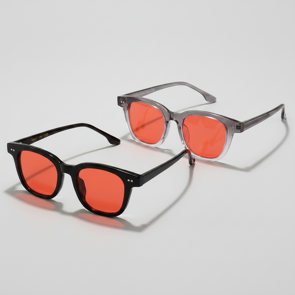 Ultralight TR Blue Light Glasses – Orange Lens for Evening Screen Use & Wind-Down