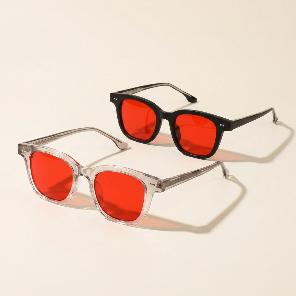 Ultralight TR Blue Light Glasses – Red Lens for the Last Hour Before Bed