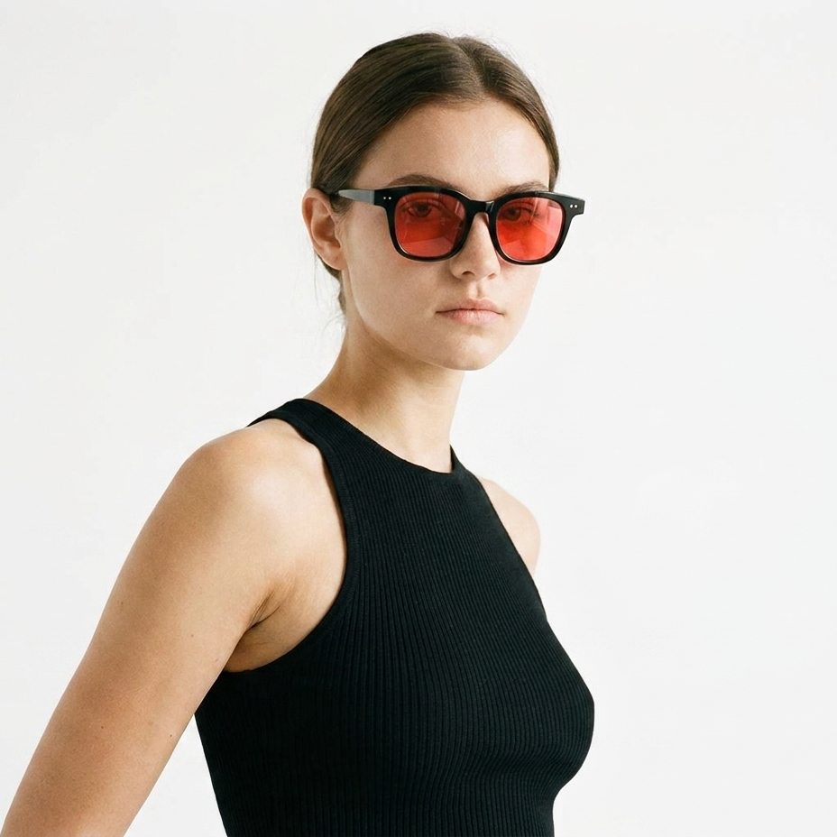 Ultralight TR Blue Light Glasses – Red Lens for the Last Hour Before Bed