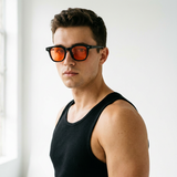 Ultralight TR Blue Light Glasses – Orange Lens for Evening Screen Use & Wind-Down
